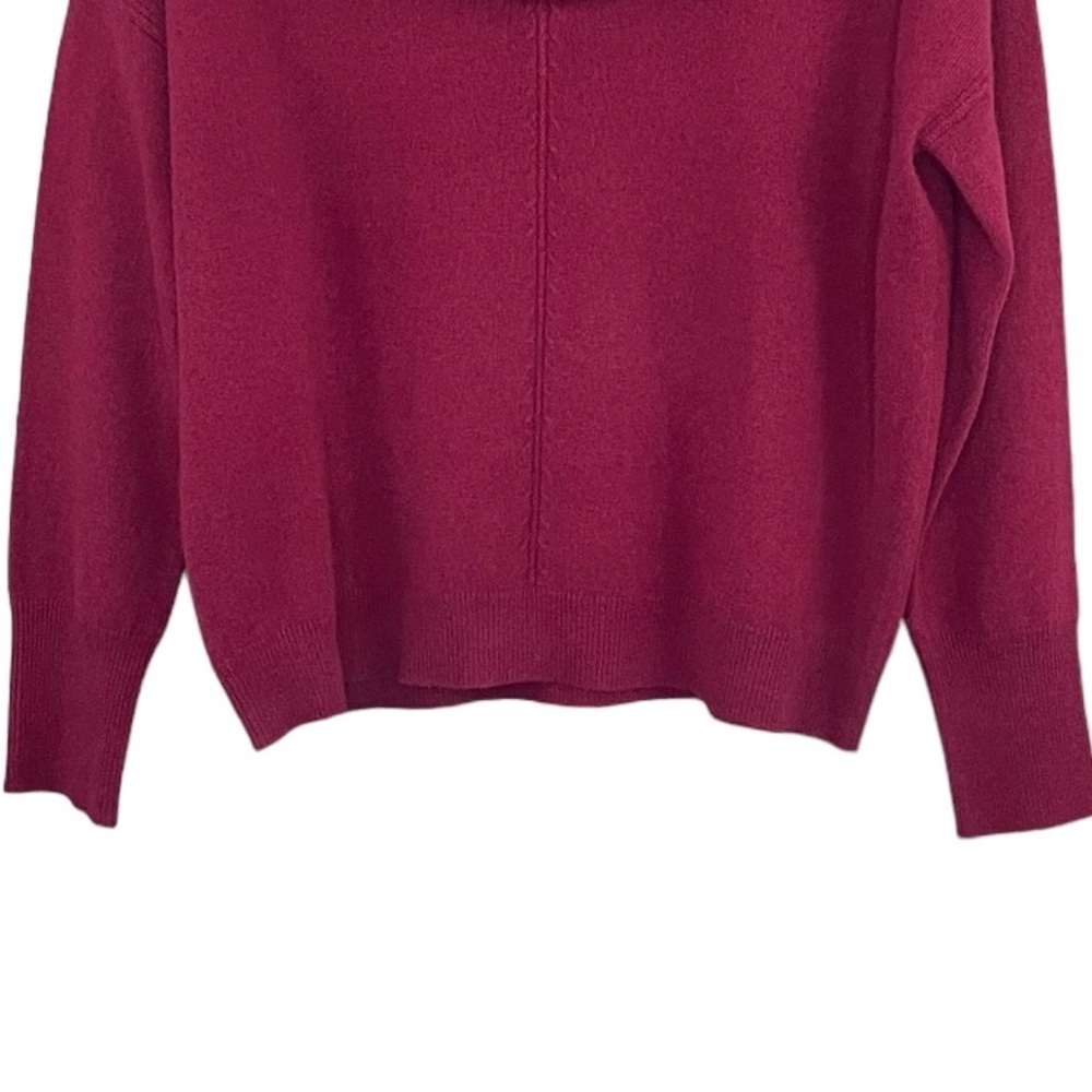 Sundance Giovanna Cashmere Cowlneck Sweater Petite Bordeaux NWT - Picture 6 of 10